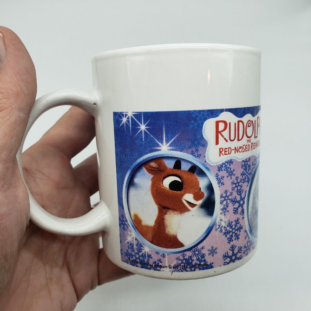 Rudolph The Red Nosed‎ Reindeer Mug By Sherwood 2007 Santa Snowman Elf Hermey